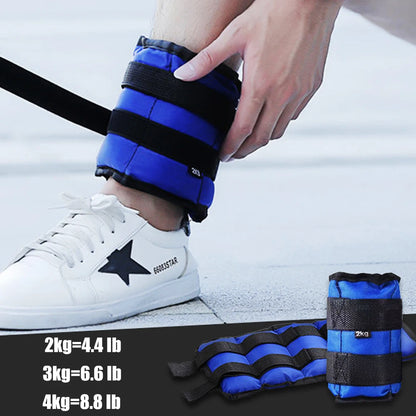 1Pair Wrist Ankle Weights, 2Kg/4.4Lbs, 3Kg/6.6Lbs, 4Kg/8.8Lbs Wrist Leg Arm Weights, Comfortable and Soft, Perfect for Fitness