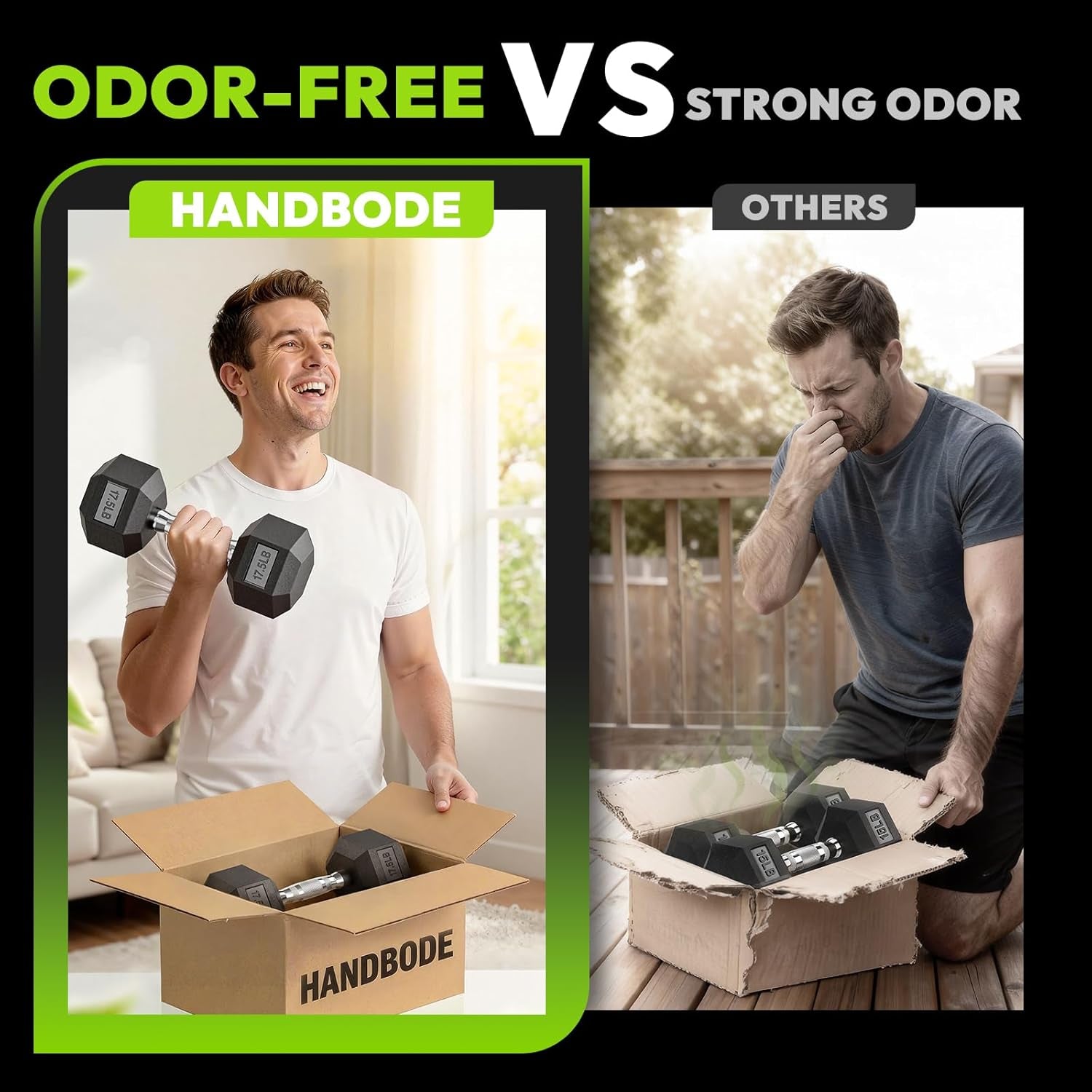 Rubber Coated Hex Dumbbell Set with A-Frame Rack, 100 Lb - 600 Lb Multiple Options Weight, Hexagon Non-Rolling Shape, Ergonomic Knurled Handle, Home Gym Equipment for Strength Training