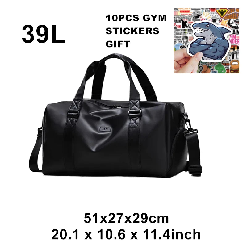 Gym Bags for Men, Waterproof Sport Duffel Bag with Shoe Compartment & Wet/Dry Separation, Large Capacity Weekender Travel Bag