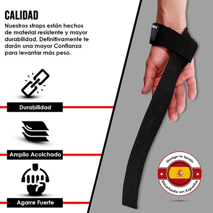 Lifting Straps Strength Training Lifting Straps - Bodybuilding, Fitness, Deadlifts, Powerlifting - Deadlift Straps - Professional Lifting Straps - Lifting Straps - Gym Accessories for Men