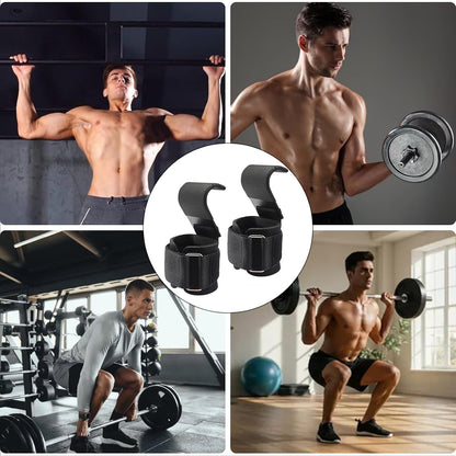 Weight Lifting Hooks,Bear Grips Wrist Wraps,Gym Straps Wrist Supports Non-Slip for Deadlifts, Pull Ups & Shrugs,Ultra Large Capacity Wristband with Thick Padding,8Mm Neoprene Padded for Men and Women