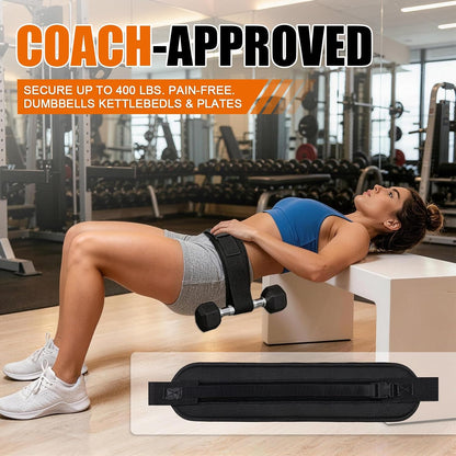 Adjustable Exercise Hip Thrust Belt, Resistance Bands Set with Ankle Straps for Working Out Hip Thrust Belt for Dumbbells Heavy, Kettlebells, Leg and Booty Builder Gym Equipment Accessories Women