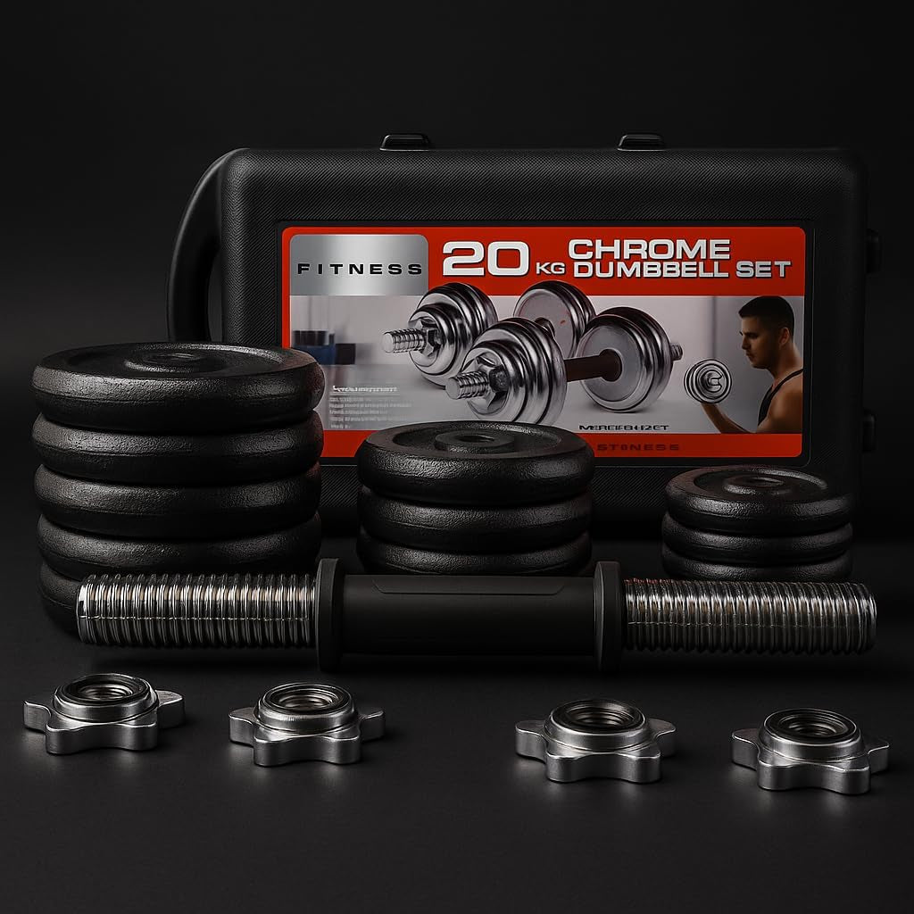Cast Iron Adjustable Dumbbells Weight Barbell Set Men Women 15Kg 20Kg 30Kg 50Kg | Cast Iron Adjustable Dumbbells Weight Set | Training Equipment Home Gym Fitness