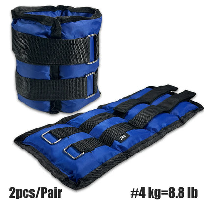 1Pair Wrist Ankle Weights, 2Kg/4.4Lbs, 3Kg/6.6Lbs, 4Kg/8.8Lbs Wrist Leg Arm Weights, Comfortable and Soft, Perfect for Fitness